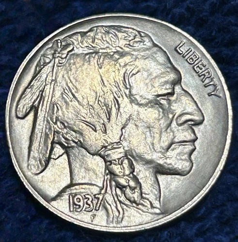 1937-D/D Buffalo Nickel, DDO RPM-002 Solid Gem BU++ Blistering Luster! 🔥