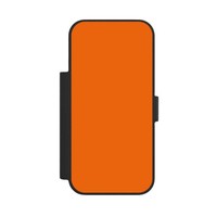 KlapphüLle FüR Apple Iphone 17 Pro Farbe Einfarbig Orange