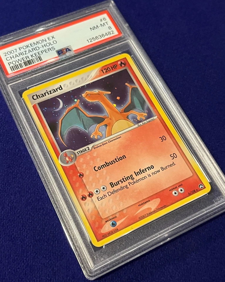 PSA 8 Charizard Holo #6 EX Power Keepers 2007 Pokemon - Image 2 of 3