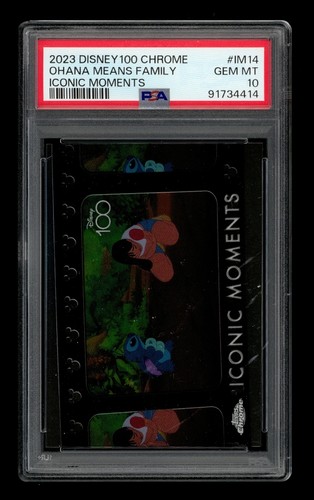 2023 Topps Chrome Disney100 Iconic Moments: #IM14 Ohana Means Family PSA 10