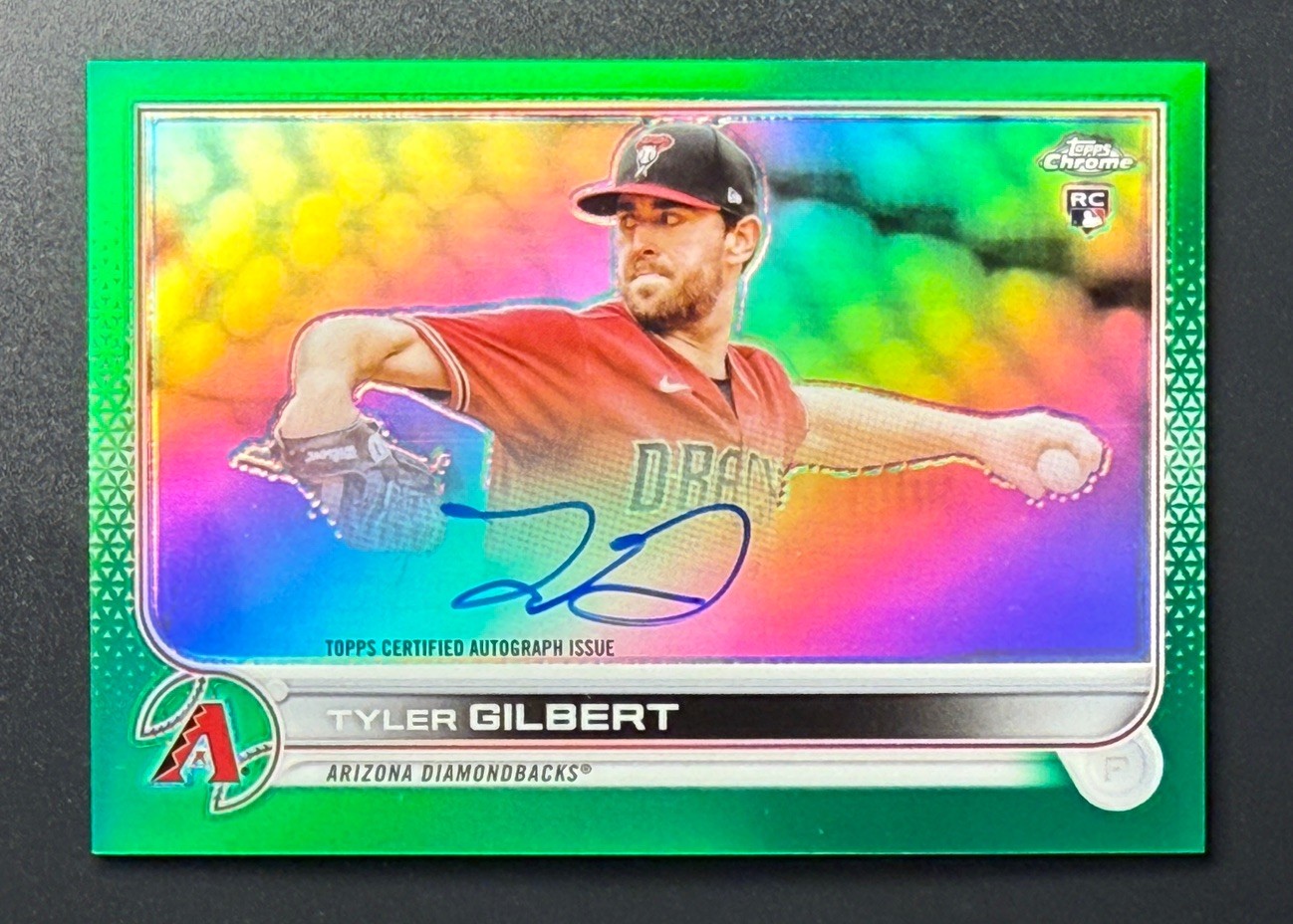 Tyler Gilbert 2022 Topps Chrome Green Refractor Rookie Auto RC /99 White Sox