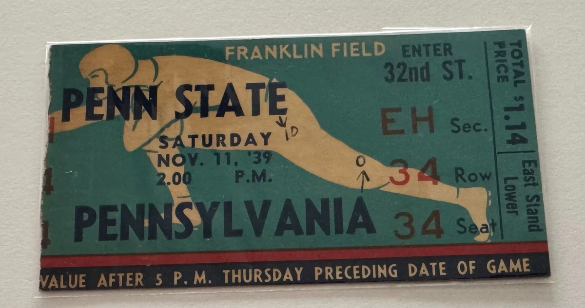 Original Vintage Sports Ticket Stubs for sale | eBay