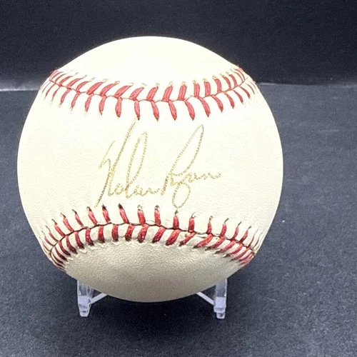 Nolan Ryan Autographed Signed Rawlings Baseball Gold Ink (No COA) w/ Case KS3