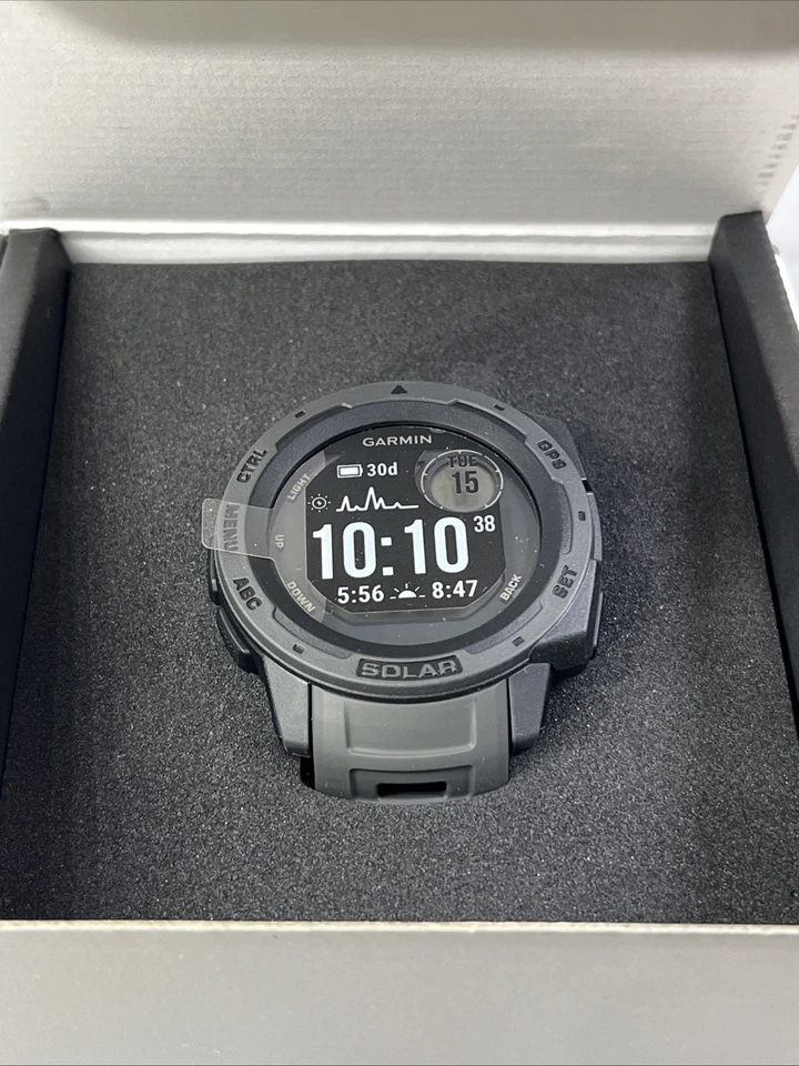 Garmin Instinct Solar Standard Edition 45mm GPS Smart Watch Graphite - Image 3 of 4