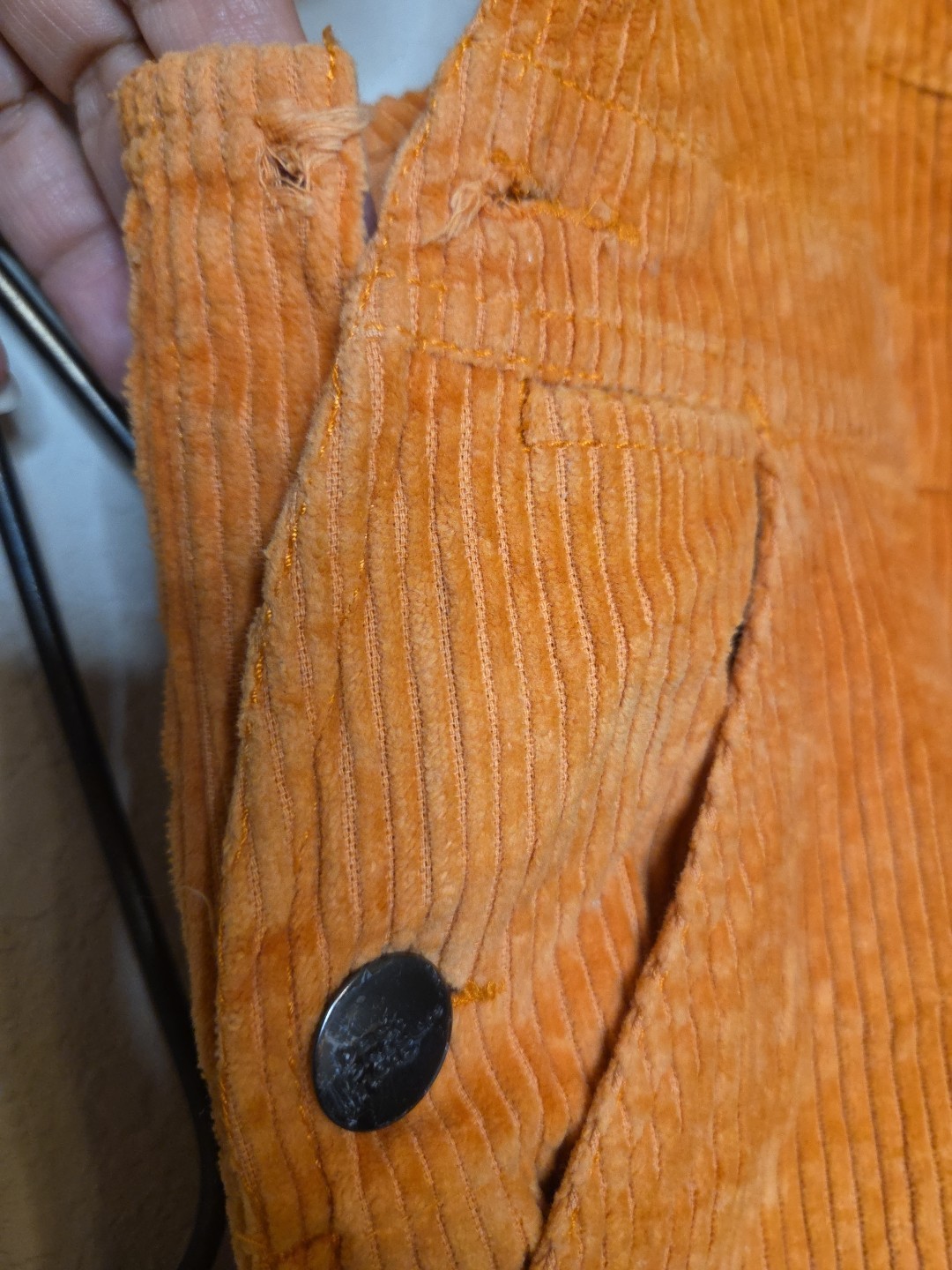 Basic Pleasure Mode Lumberjack Orange Corduroy Ov… - image 4