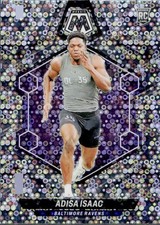 Adisa Isaac 2024 Panini Mosaic Football Silver Disco Prizm RC #374