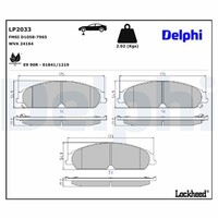 Bremsbelagsatz Scheibenbremse Delphi LP2033 FüR Chrysler LE LX Lancia 300C CRD