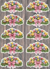 Easter Arrangement Die Cut Vinyl Stickers Scrapbooking Laptop Waterbottle