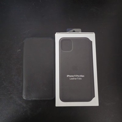 Apple Leather Case Für iPhone 11 Pro Max - Schwarz