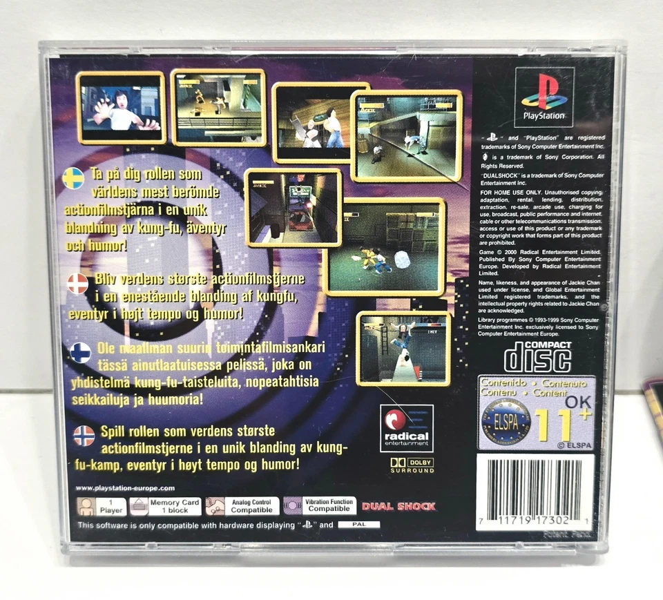 PS1 - Jackie Chan Stuntmaster CIB Complete English Scandinavian PAL Playstation - Image 3 of 4