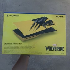 Marvel  s Wolverine Battle Yellow Limitd Edition PS5 Slim Console Cover In Hand