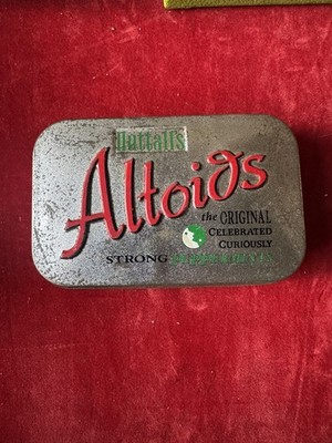 Rare Vintage 1990s Full Nuttall s Peppermint Altoids Silver Tin for Display/Collect
