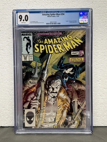 AMAZING SPIDER-MAN #294 CGC 9.0 (Nov 1987, Marvel) KRAVENS LAST HUNT PART 5