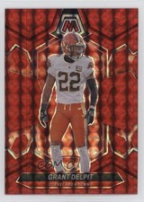 2024 Panini Mosaic Red Mosaic Prizm Grant Delpit #56 fm0