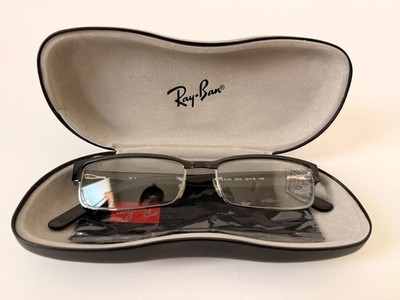 Ray Ban RB 6169 2502 Black Silver Eyeglasses Frame 52-16-140 Full Rim Eyewear