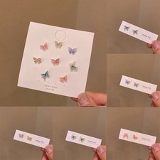 Jewelry Gift Three-dimensional Fashion Earring Set Simple Butterfly Exquisite