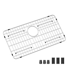Stainless Steel Sink Grid and Protectors for Bottom of Kitchen Sink, 26 x 14 wit