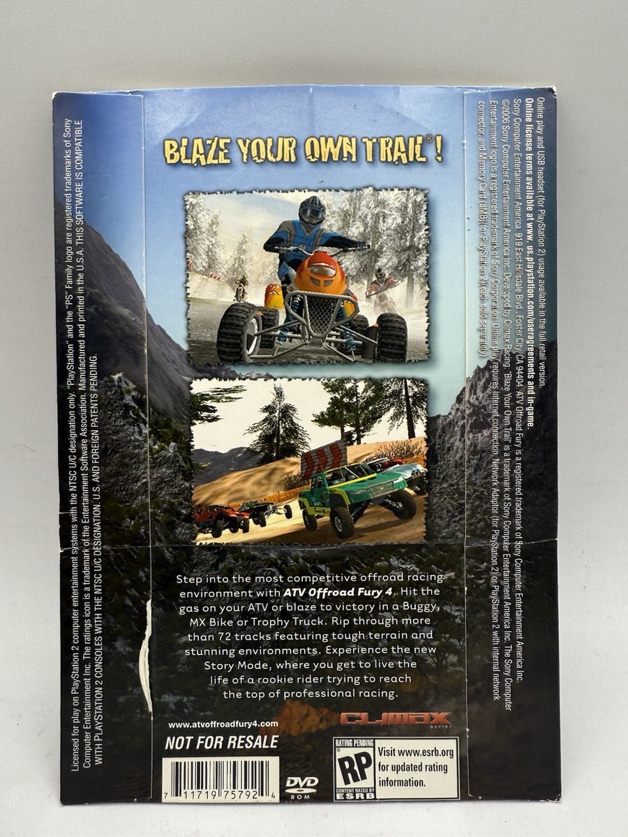 ATV Offroad Fury 4 Demo Disc (Sony PlayStation 2, PS2) - Tested
