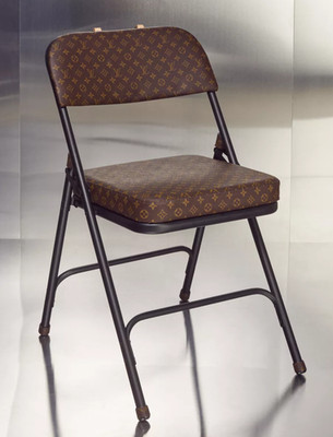 Louis Vuitton Classic Monogram - Folding Chair by Sarah Coleman - RARE