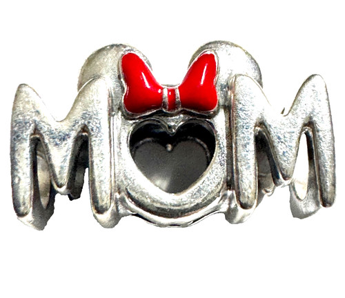 Authentic Pandora Disney Minnie Mouse Bow & Mom Charm 799363C01