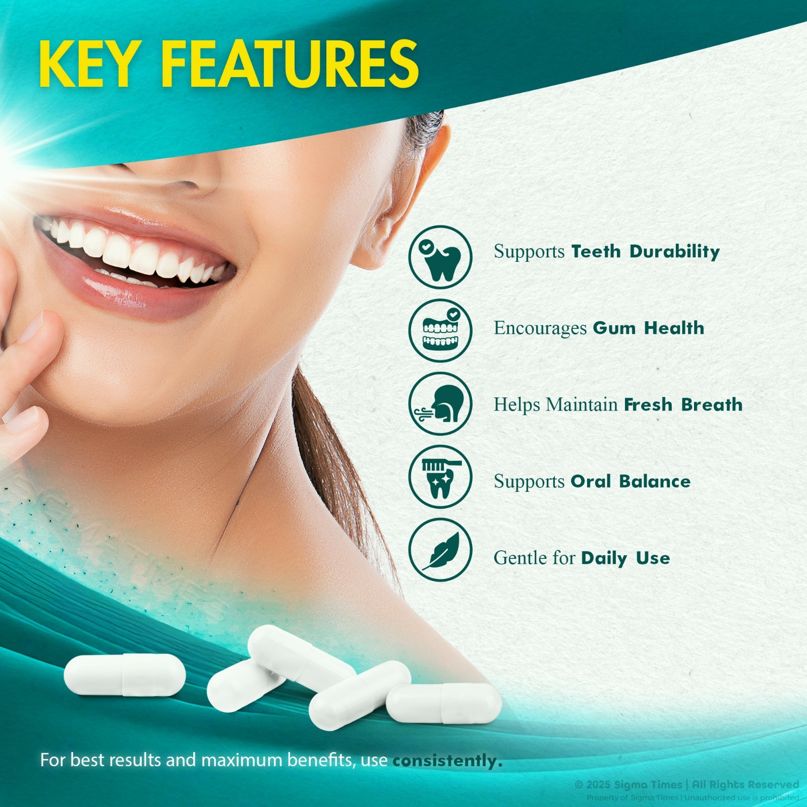 (3 Pack) SynaDentix Capsules, Syna Dentix Oral and Dental Health Support