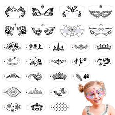 Face Paint 28 Pcs Stencils Kits Face Painting Stencils Reusable