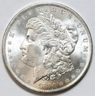 1884-O $1 Morgan Silver Dollar Uncirculated - RAW - Great Luster - Light Toning