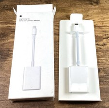 Apple OEM Lightening to SD Card Camera Reader Cable New Open Box for iPhone iPad