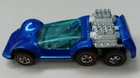 Hot Wheels Redlines 1970 Six Shooter Fire Engine Fuel Tanker Blue EUC