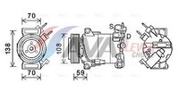 AVA Clever Choice Kompressor, Klimaanlage FDAK586 FüR Ford