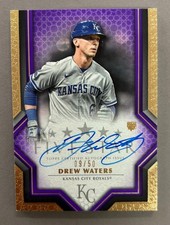 2023 Topps Five Star - Drew Waters Purple Auto #9/50 - Kansas City Royals