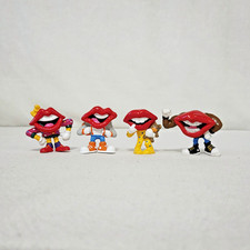 General Foods Applause Tang Trio Lips set of 4 figures - have wear