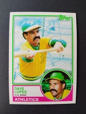 1983 Topps - Davey Lopes #365 - Oakland A's - NM - Free Shipping 