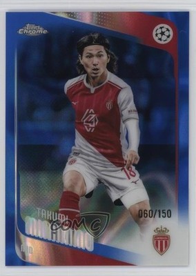 2025 Chrome UEFA Club Competitions Blue Lava Refractor /150 Takumi Minamino 1pr3