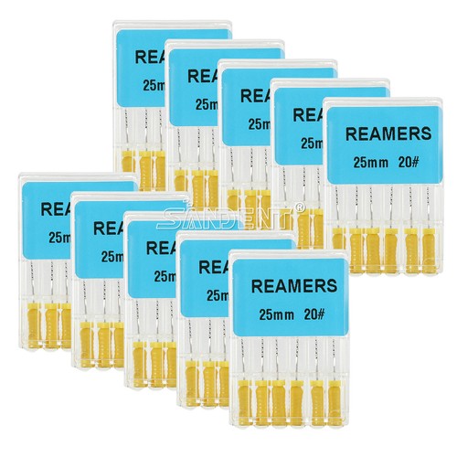 10-100Confezioni 25mm Dentale Endo Radice Canale File Alesatori Acciaio Inox Uso Manuale - Foto 11 di 65