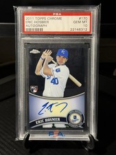 2011 Topps Chrome - Eric Hosmer #170 Rookie Autographs (AU, RC) PSA 10