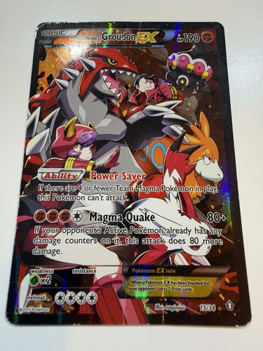 Team Magma's Groudon EX 15/34 Double Crisis Holo
