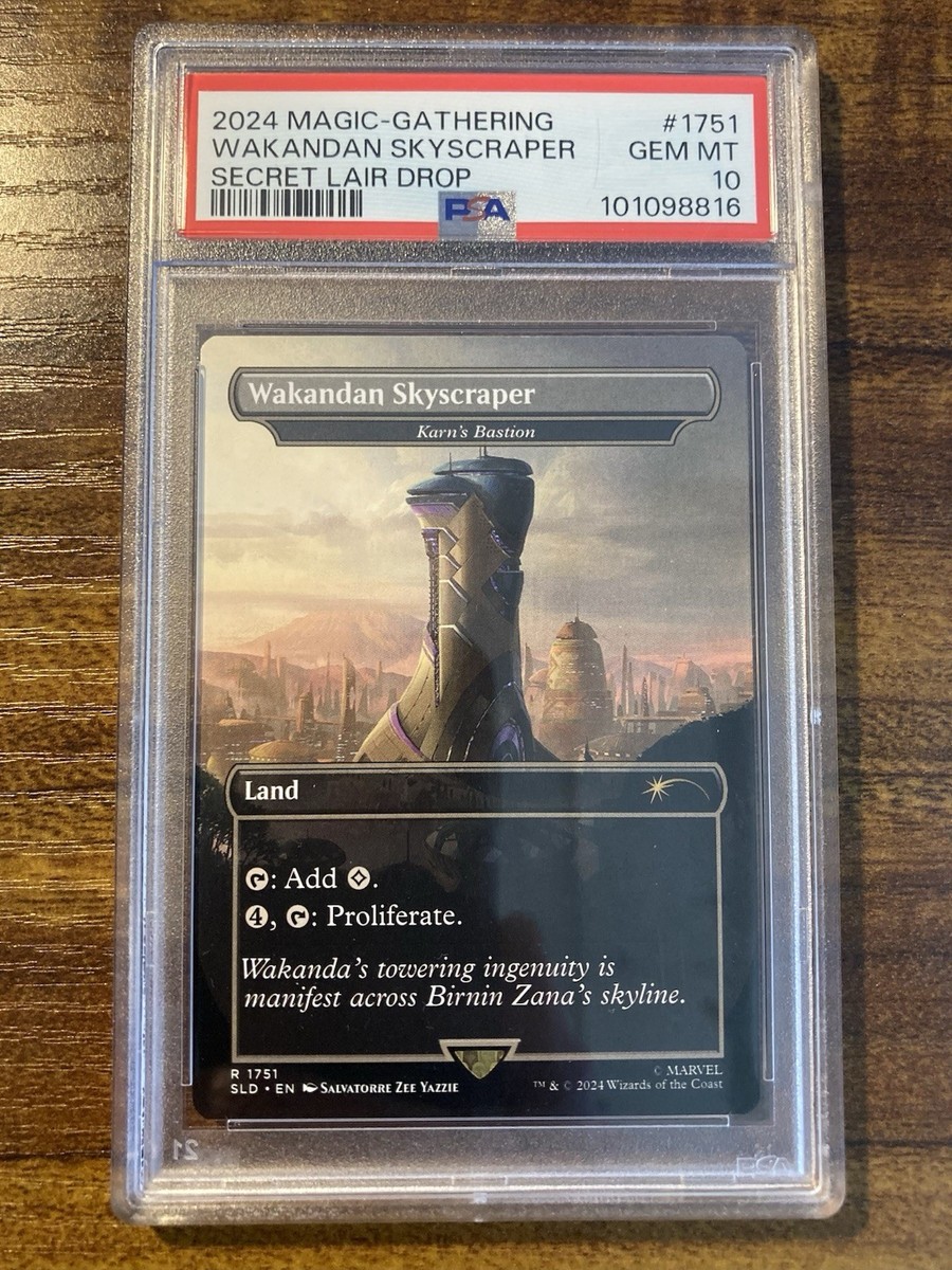 MTG✨WAKANDAN SKYSCRAPER (Karn's Bastion)✨SLD X Black Panther PSA