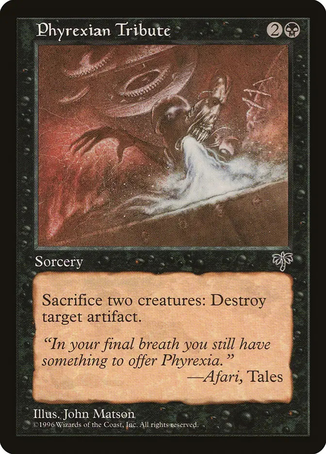 1x Phyrexian Tribute - LP - Mirage - SPARROW MAGIC mtg