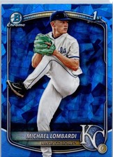 2025 Bowman Draft Sapphire Michael Lombardi #BDC-118 Chrome 1st Prospect Royals