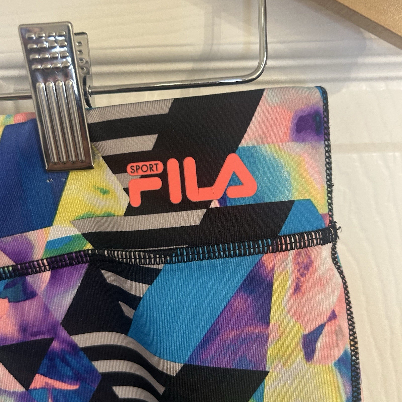 Leggings da corsa Fila multicolore lunghezza ginocchio taglia media