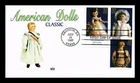 Dr Jim Stamps Classic American Dolls 3V Set First Day Issue Wii Cachet Cover