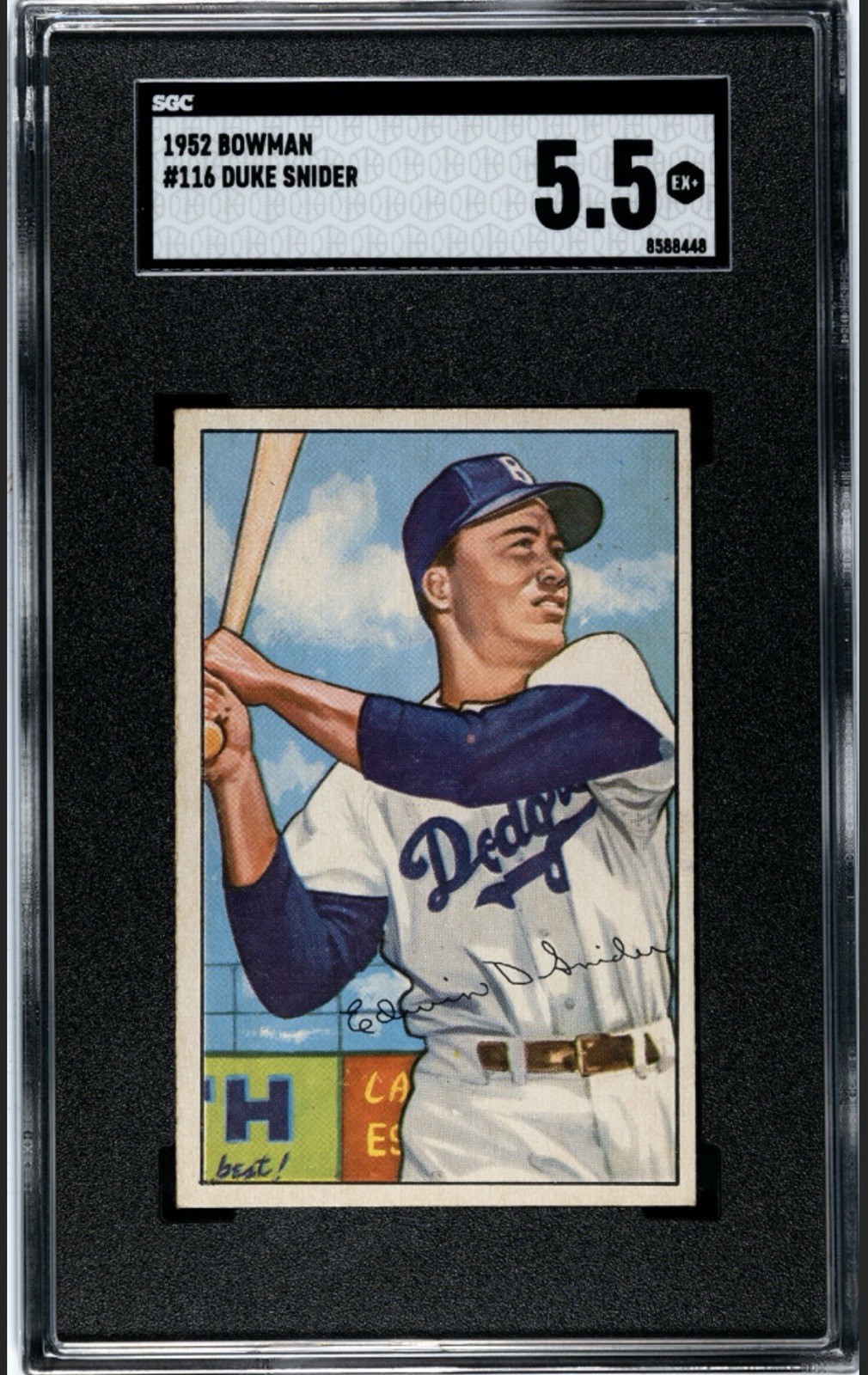 1952 Bowman Duke Snider #116 SGC 5.5 EX+ Brooklyn Dodgers HOF ~ Vintage 🔥