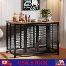 48" Large Dog Crate Furniture Heavy Duty Kennel Cage End Table Pet Cage