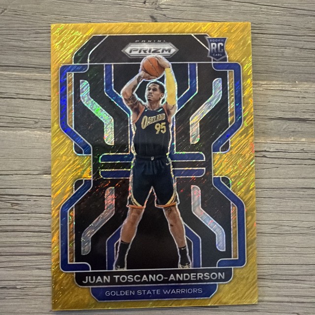 Juan Toscano-Anderson 2021-22 Prizm Rookie RC #295 Gold Shimmer /10