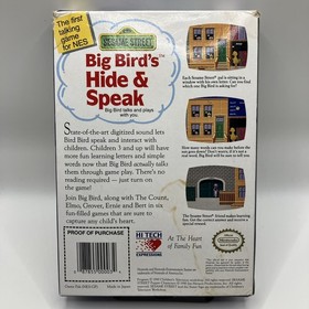 Sesame Street: Big Bird's Hide & Speak Nintendo NES Complete