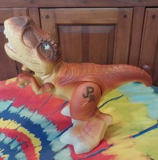 VTG Playskool Jurassic Park Jr T Rex 12" Electronic Figure 02031 Dino sound WORK