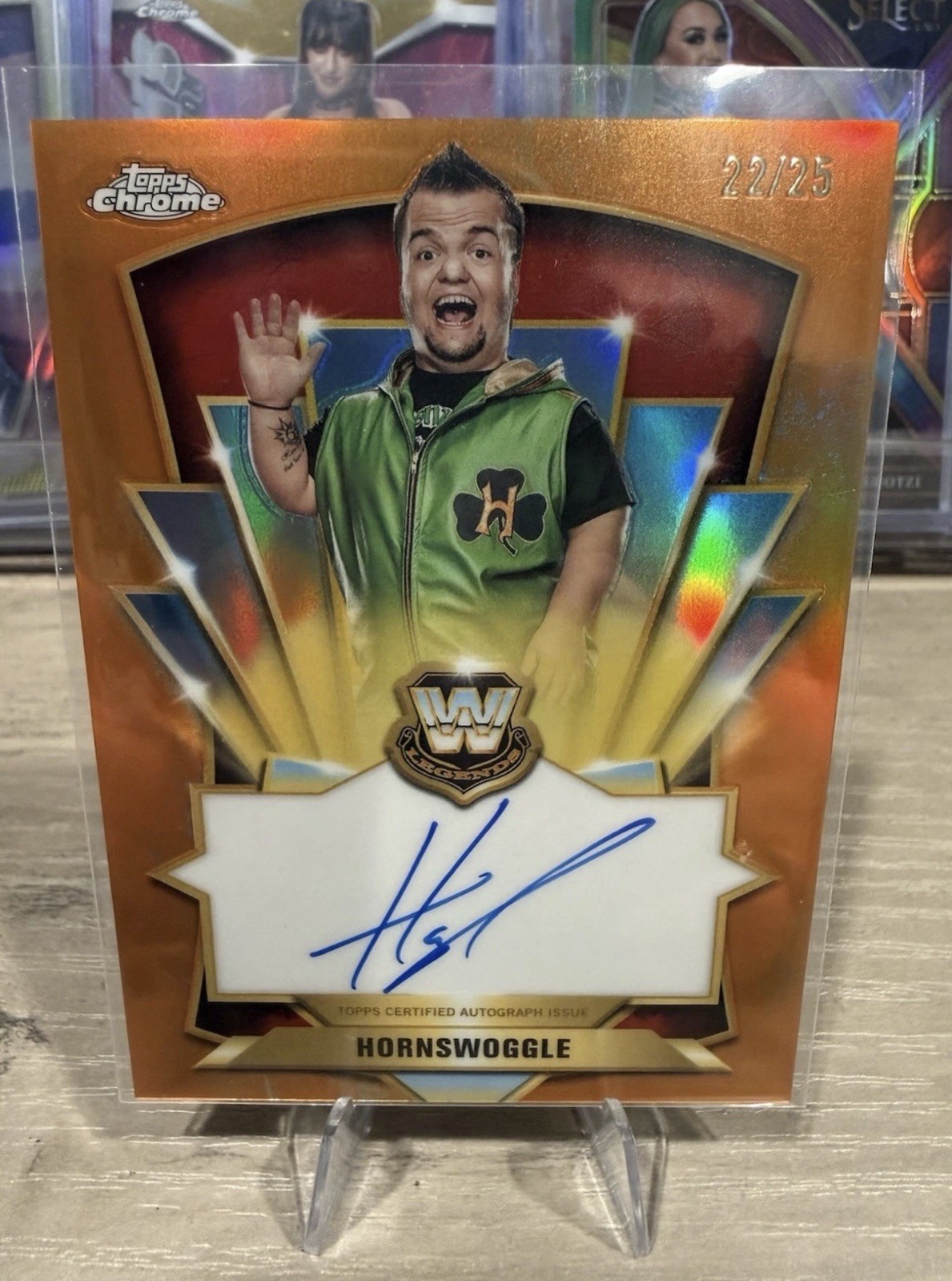 Topps 2026 Topps Chrome WWE Hornswoggle Legendary Insert Autograph 22/25