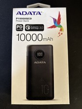 ADATA P10000QCD 10,000mAh Power Bank USB Black AP10000QCD-DGT-CBK