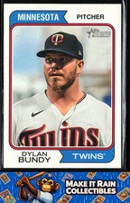 Dylan Bundy 2023 Topps Heritage #74 Minnesota Twins Baseball
